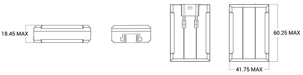 Medite medical power adapter dimensions